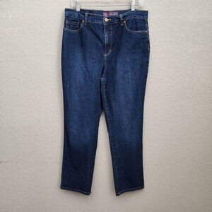 Gloria Vanderbilt Jeans Size 14S Amanda Classic Blue Straight Leg Denim